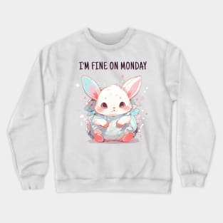 Fine monday rabbit Crewneck Sweatshirt